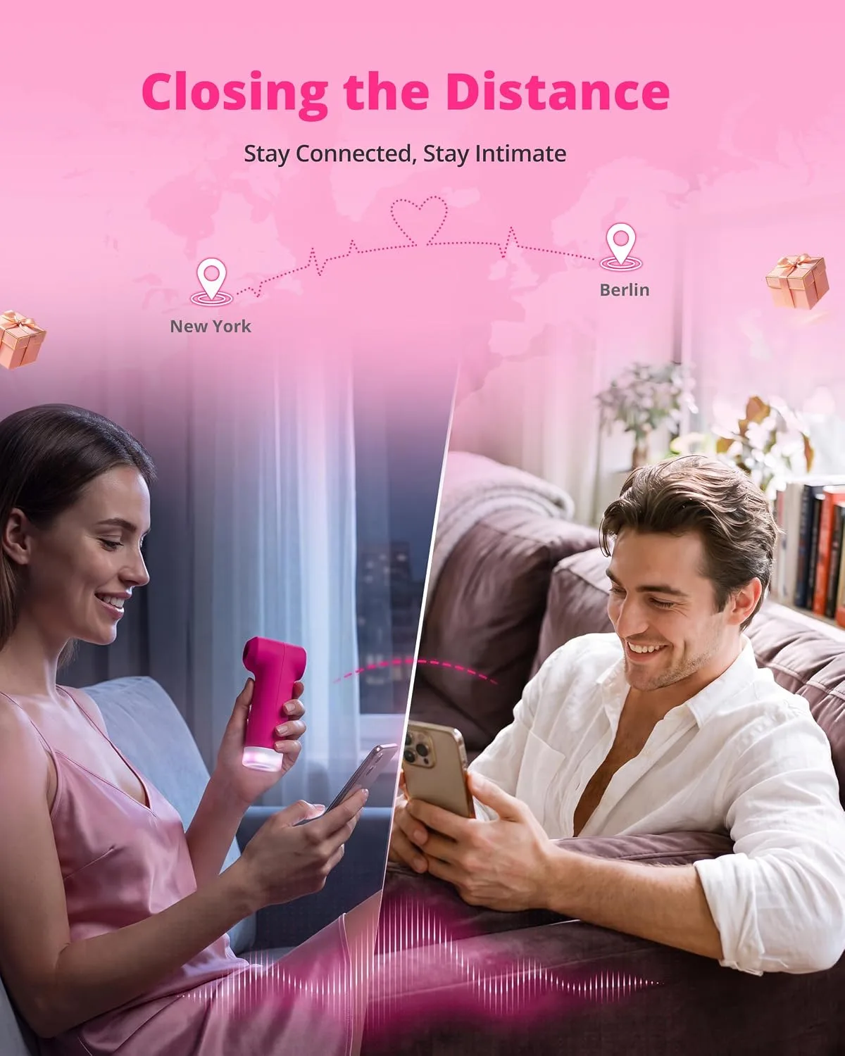 Lovense Fizz máy bú hút âm vật 2 đầu, hút và gõ nhịp, điều khiển app — ảnh 5