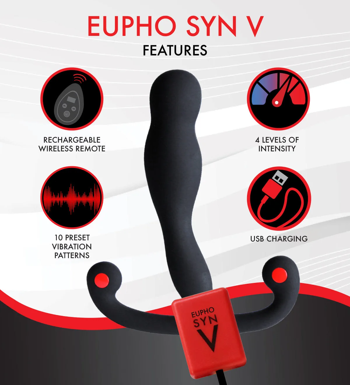 Aneros Eupho Syn V – máy massage tuyến tiền liệt có rung — ảnh 3
