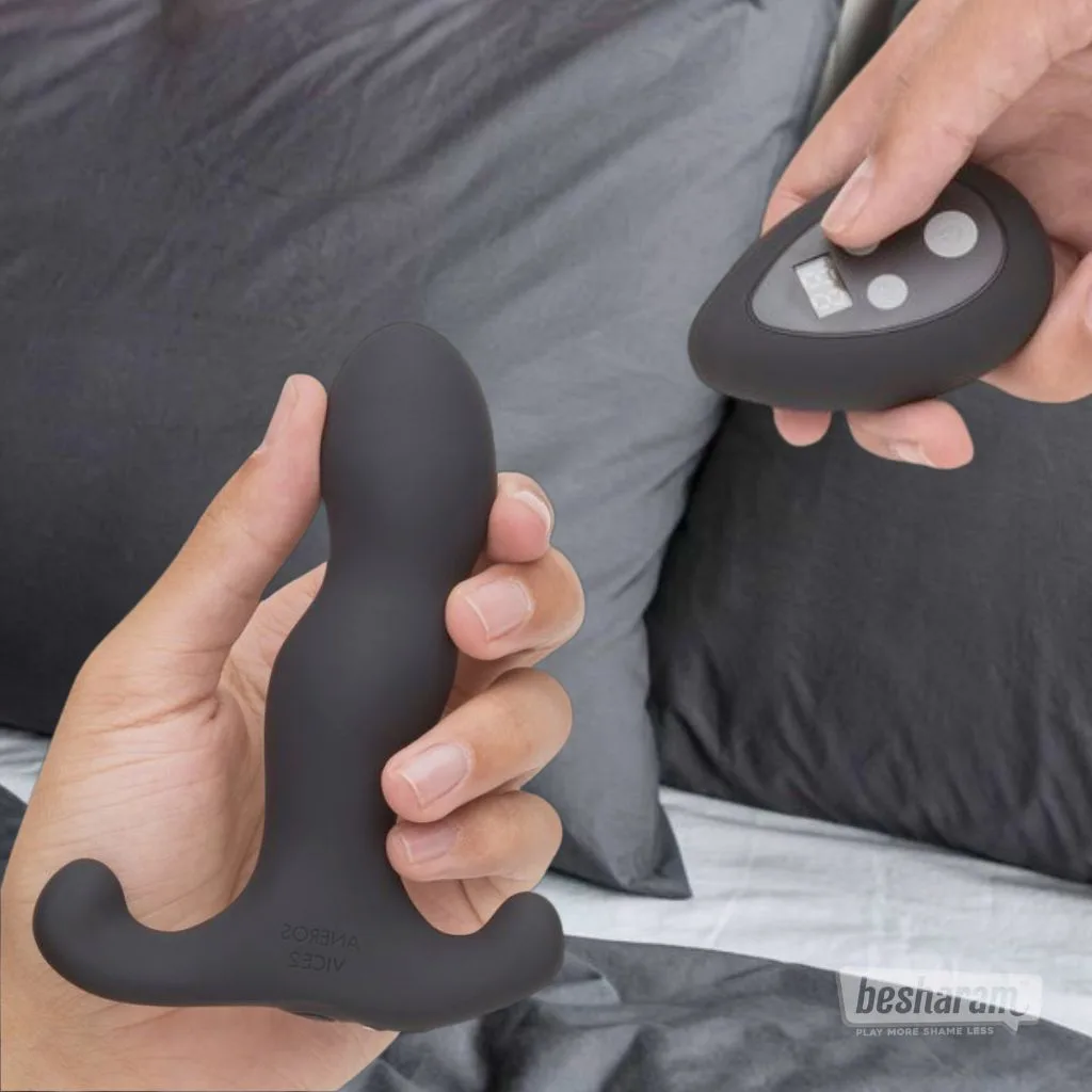 Aneros Vice 2 máy massage tuyến tiền liệt rung 2 động cơ kèm remote không dây