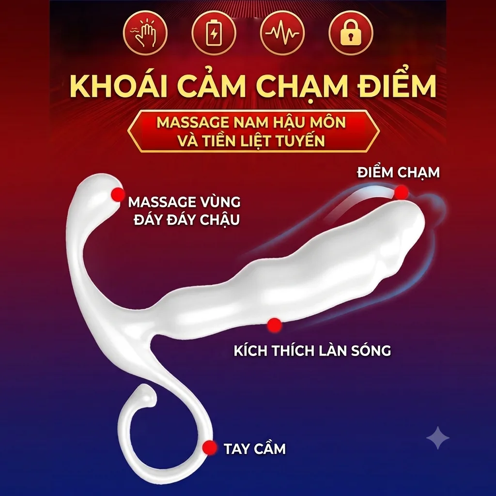 Dụng cụ kích thích tuyến tiền liệt hậu môn Juyuan Massager — ảnh 2