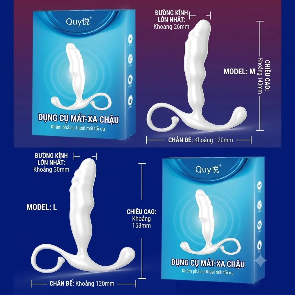Dụng cụ kích thích tuyến tiền liệt hậu môn Juyuan Massager — ảnh 5